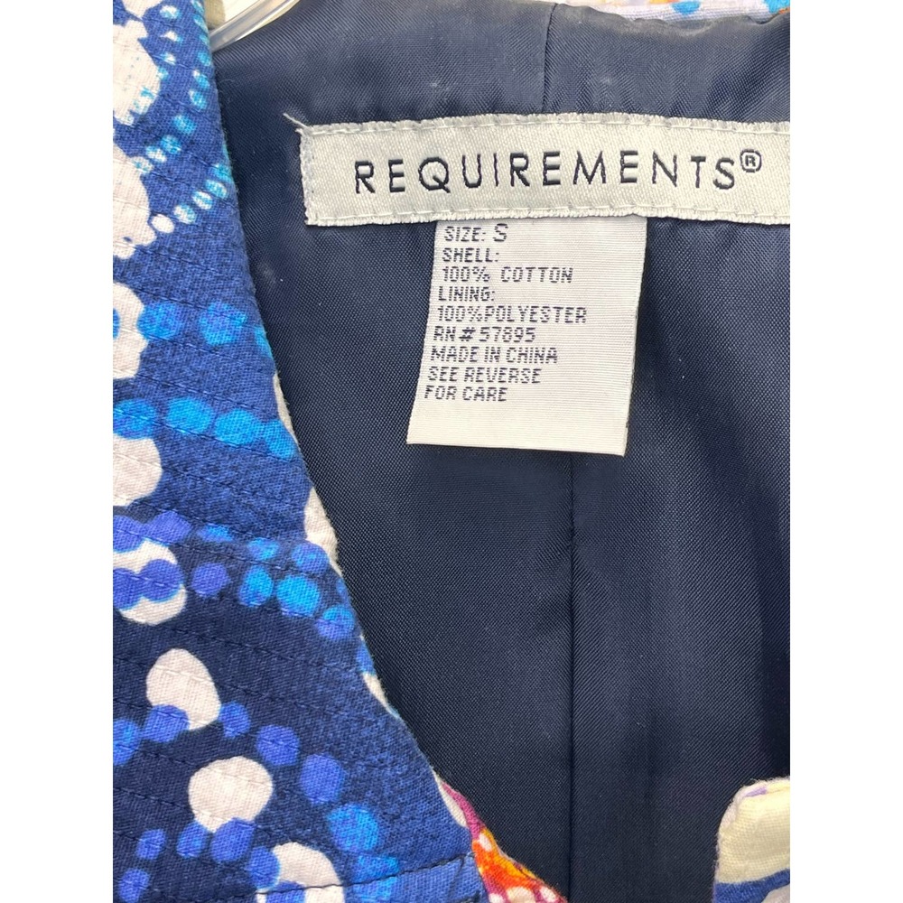 Requirements Bold Colored Quilted Jacket Small - Picture 4 of 5